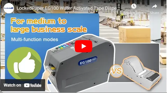 LockedPaper water-activated kraft tape